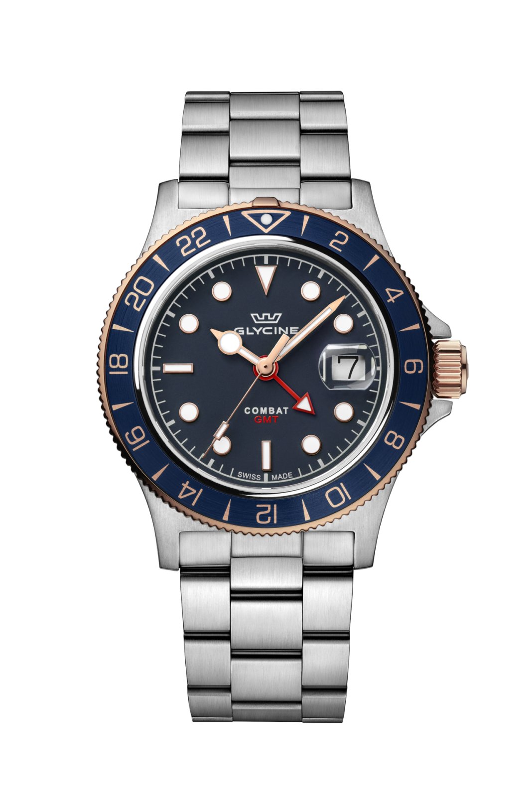 Glycine GL1057 Combat Sub GMT Quartz 42