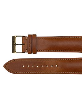 Glycine Brown Leather Strap 22 mm 