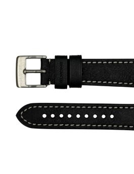Glycine Leather Strap Black 22 mm 