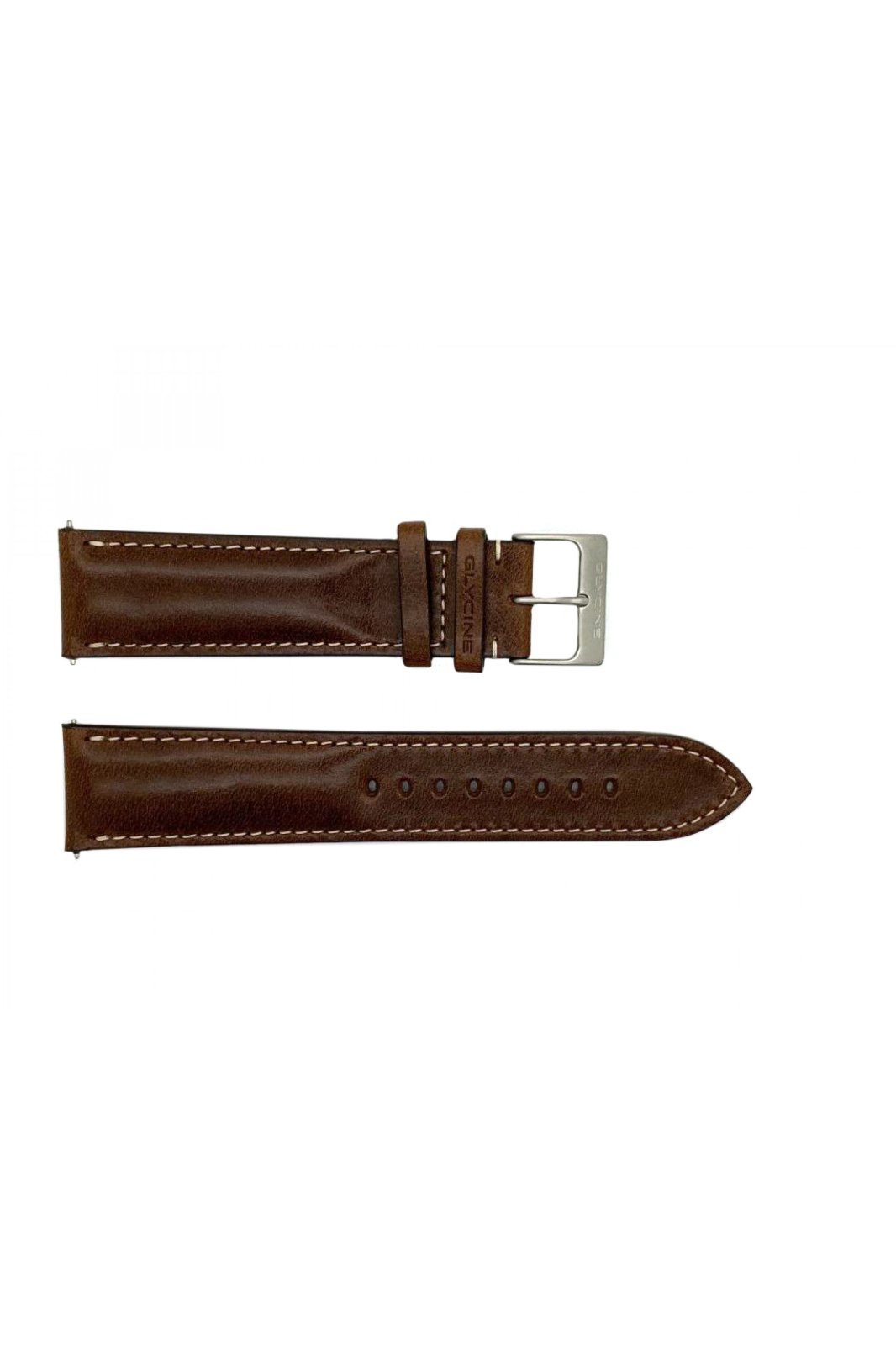 Glycine  Brown Leather Strap