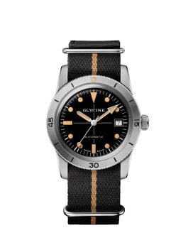 Glycine GL0436　GMT ミリタリー エアパイロット　オレンジ文字盤 Glycine GL0436 GMT ミリタリー エアパイロット オレンジ文字盤